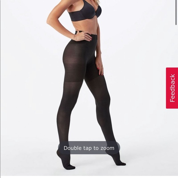 SPANX Tight-End High Waisted Black Tights Sz A - Picture 2 of 9